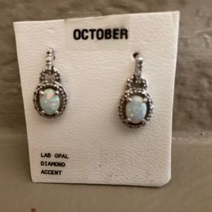 October birthstone earrings